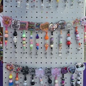 Beaded Retractable Badge Reels